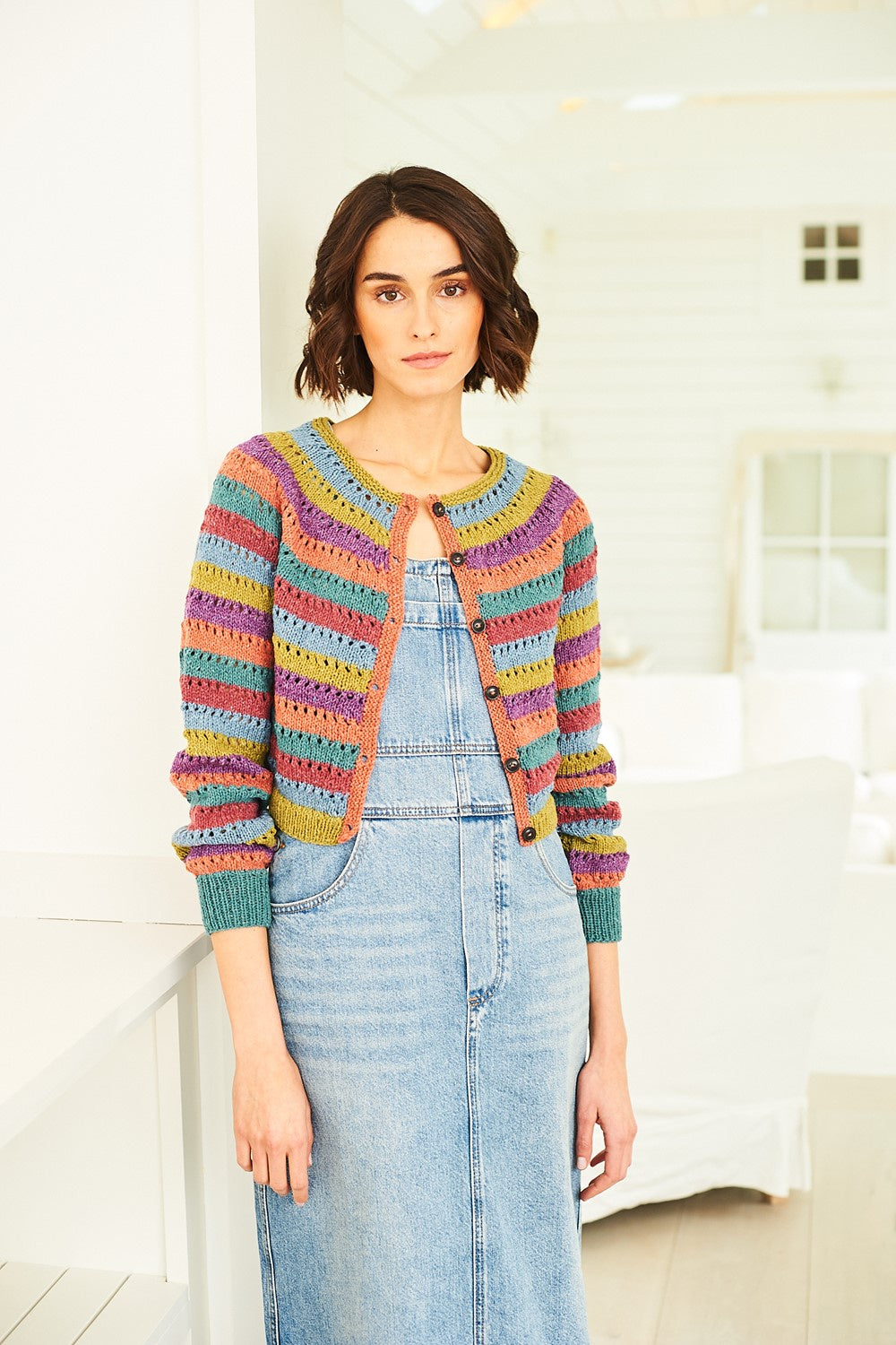 Knitting Pattern 10057 - Women's Cardigans in Recreate DK