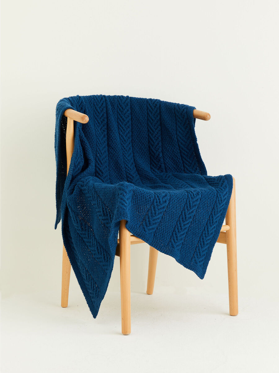 Knitting Pattern 10306 - CABLE PANEL BLANKET & SOCKS IN SIRDAR COUNTRY CLASSIC DK