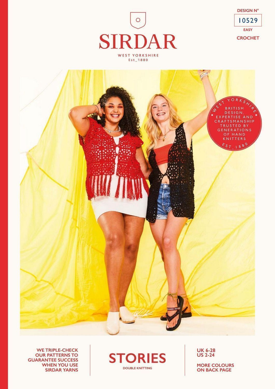 Crochet Pattern 10529 - FRINGE BENEFITS VEST IN SIRDAR STORIES DK