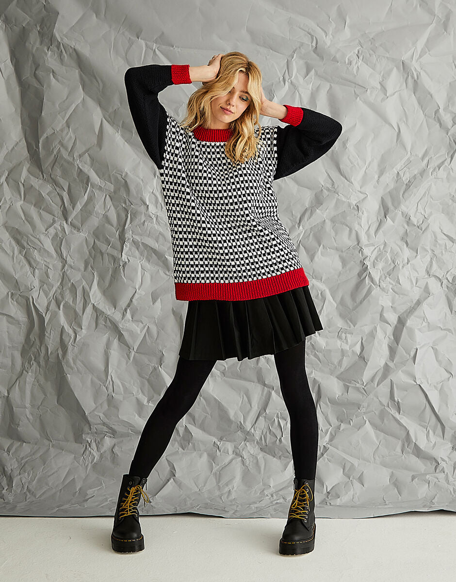 Knitting Pattern 10576 - STREET ART SWEATER IN SIRDAR STORIES DK