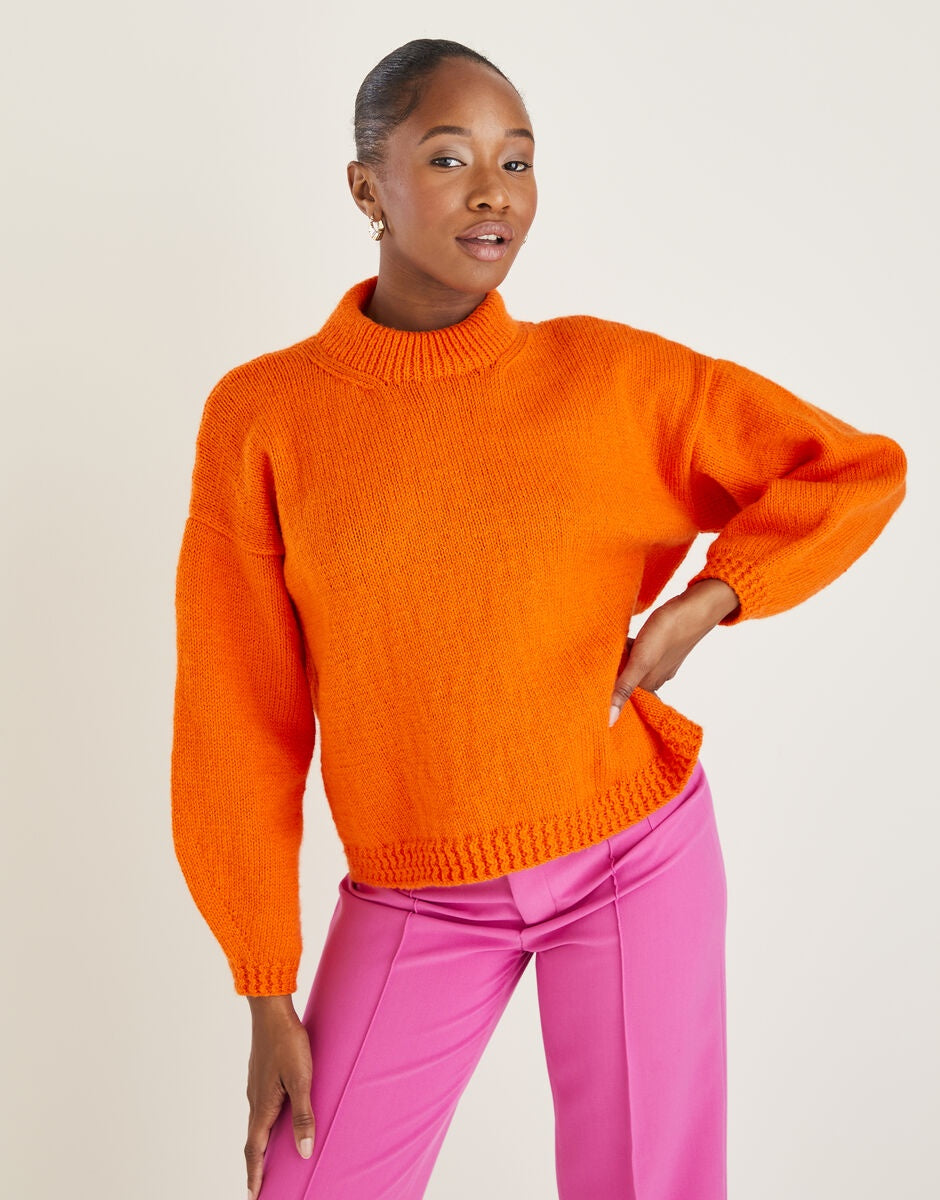 PDF - Knitting Pattern 10590 - CREW NECK SWEATER IN HAYFIELD BONUS DK