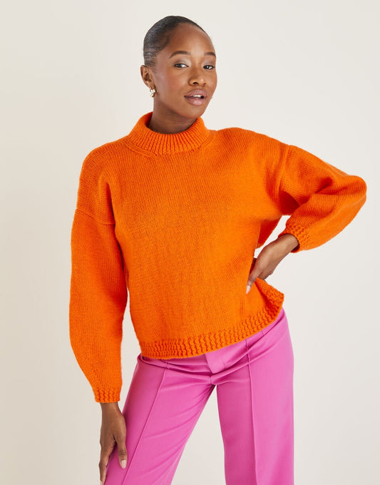 PDF - Knitting Pattern 10590 - CREW NECK SWEATER IN HAYFIELD BONUS DK