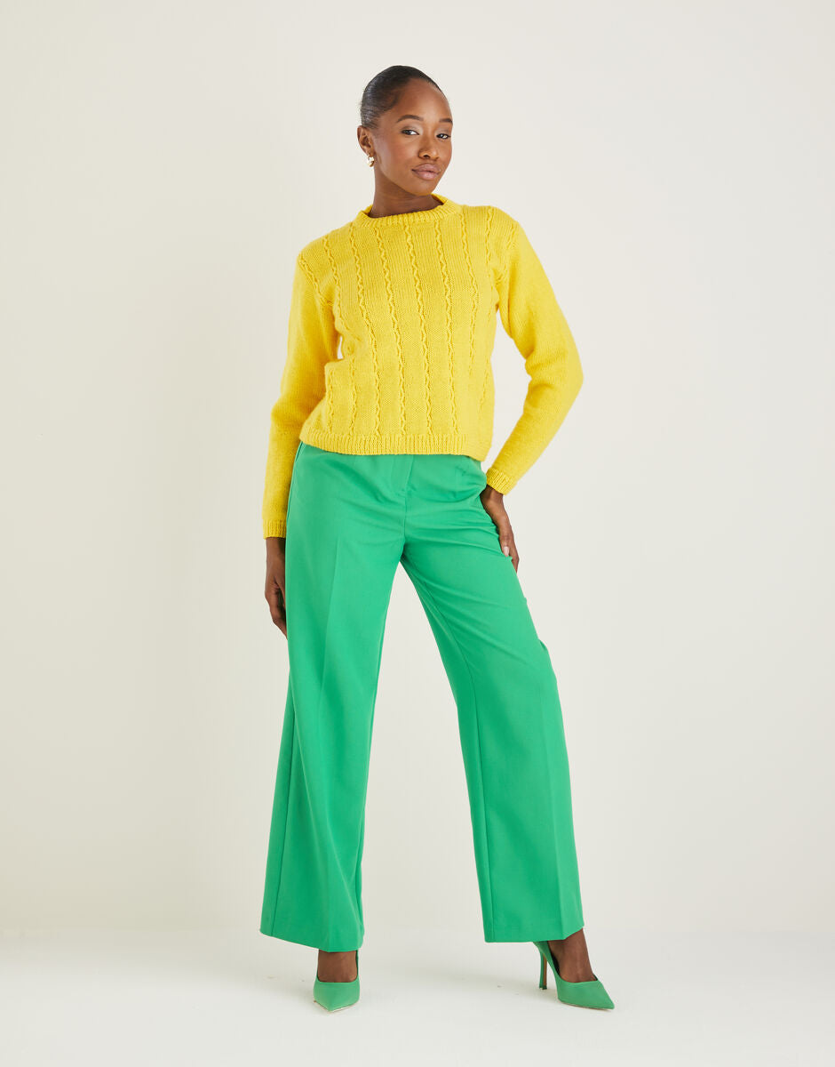 PDF - Knitting Pattern 10591 - ROUND NECK SWEATER IN HAYFIELD BONUS DK