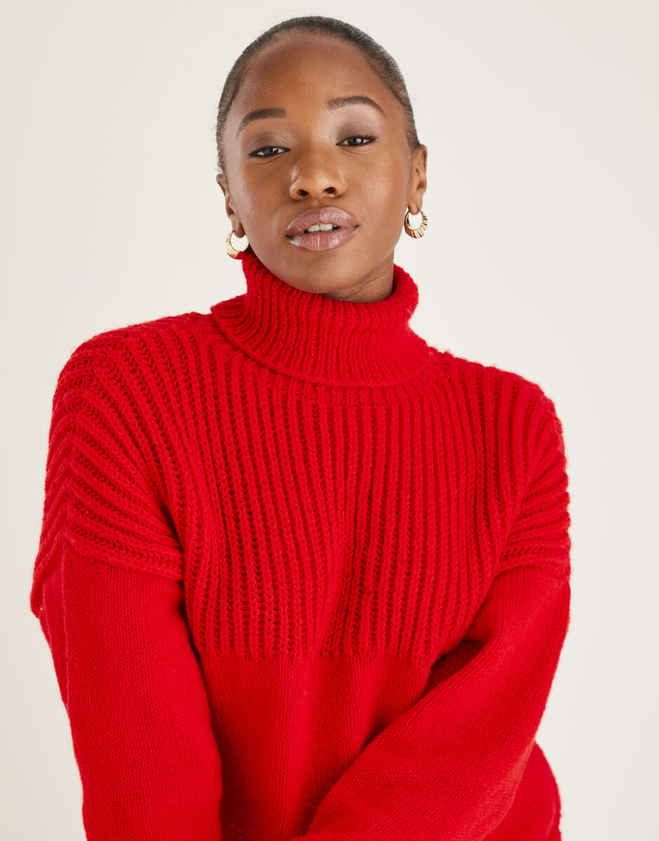 Knitting Pattern 10598 - ROLL NECK SWEATER IN HAYFIELD BONUS DK