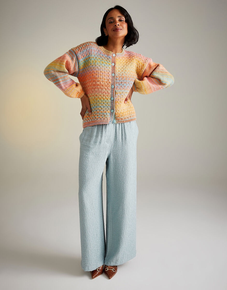 Knitting Pattern 10716 - TWILIGHT TRELLIS CARDIGAN IN SIRDAR JEWELSPUN ARAN