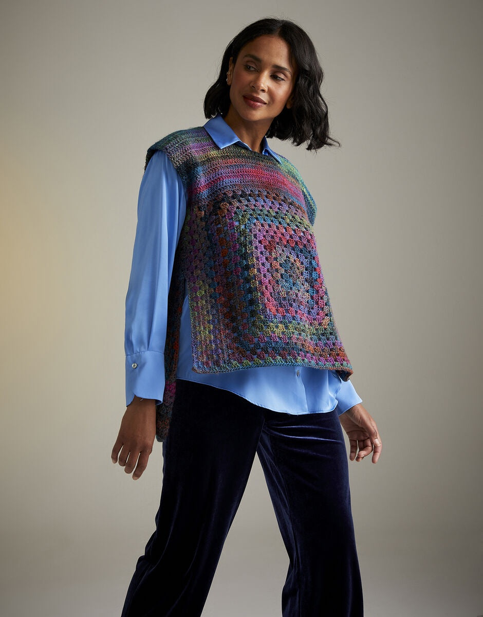 Crochet Pattern 10728 - TWILIGHT TERRACE TABARD IN SIRDAR JEWELSPUN ARAN