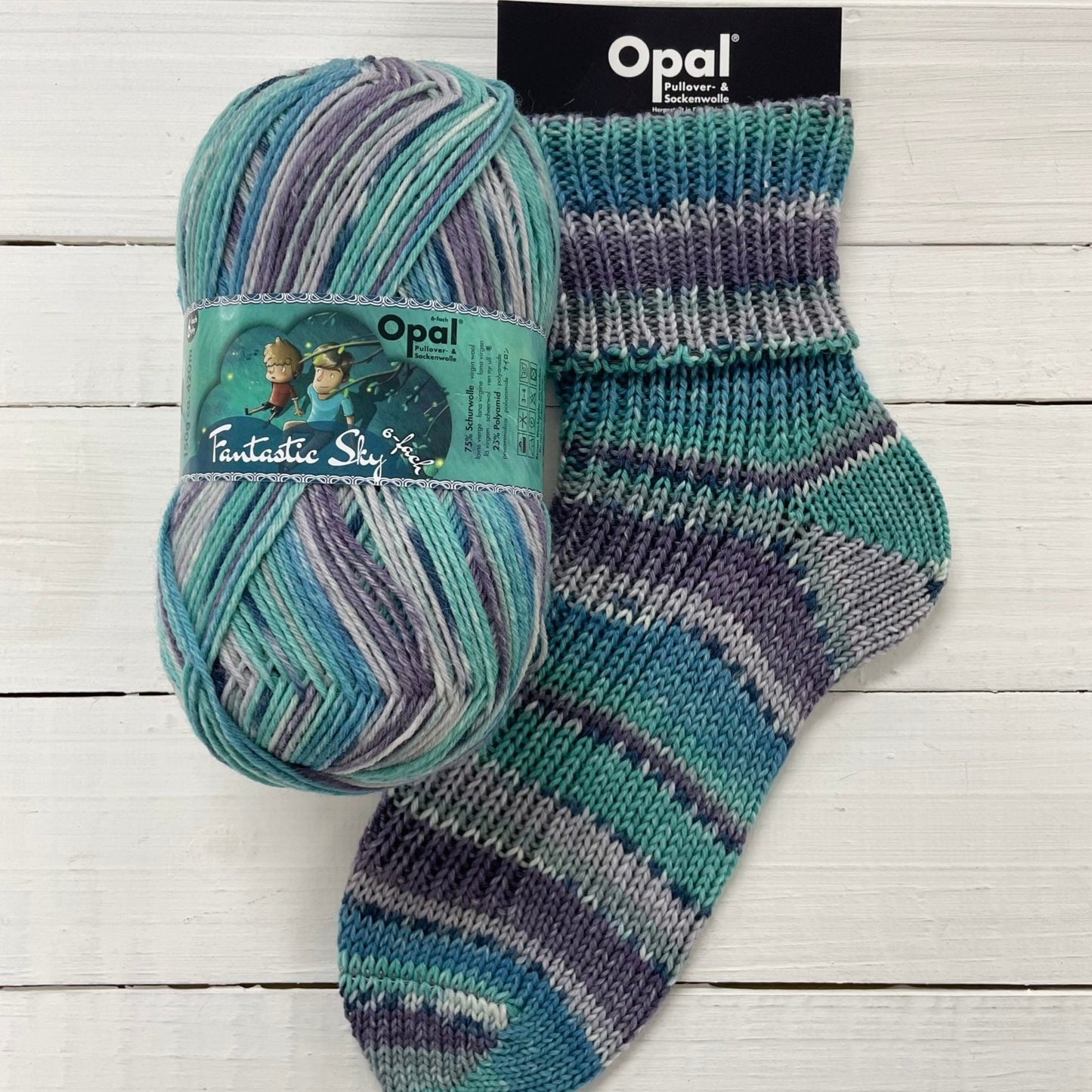 FANTASTIC SKY - 6 Ply Sock Yarn - 150g