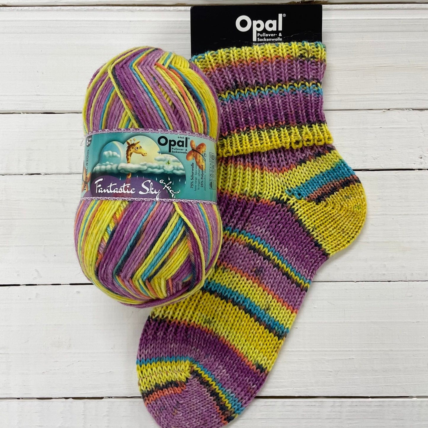 FANTASTIC SKY - 6 Ply Sock Yarn - 150g