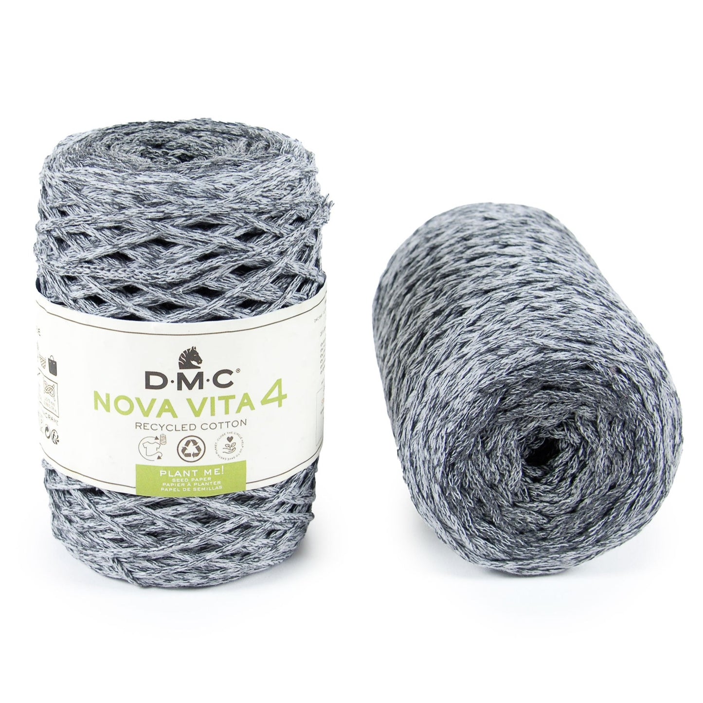 NOVA VITA 4 - Recycled Cotton for Macrame, Knitting & Crochet - MULTI-COLOURED