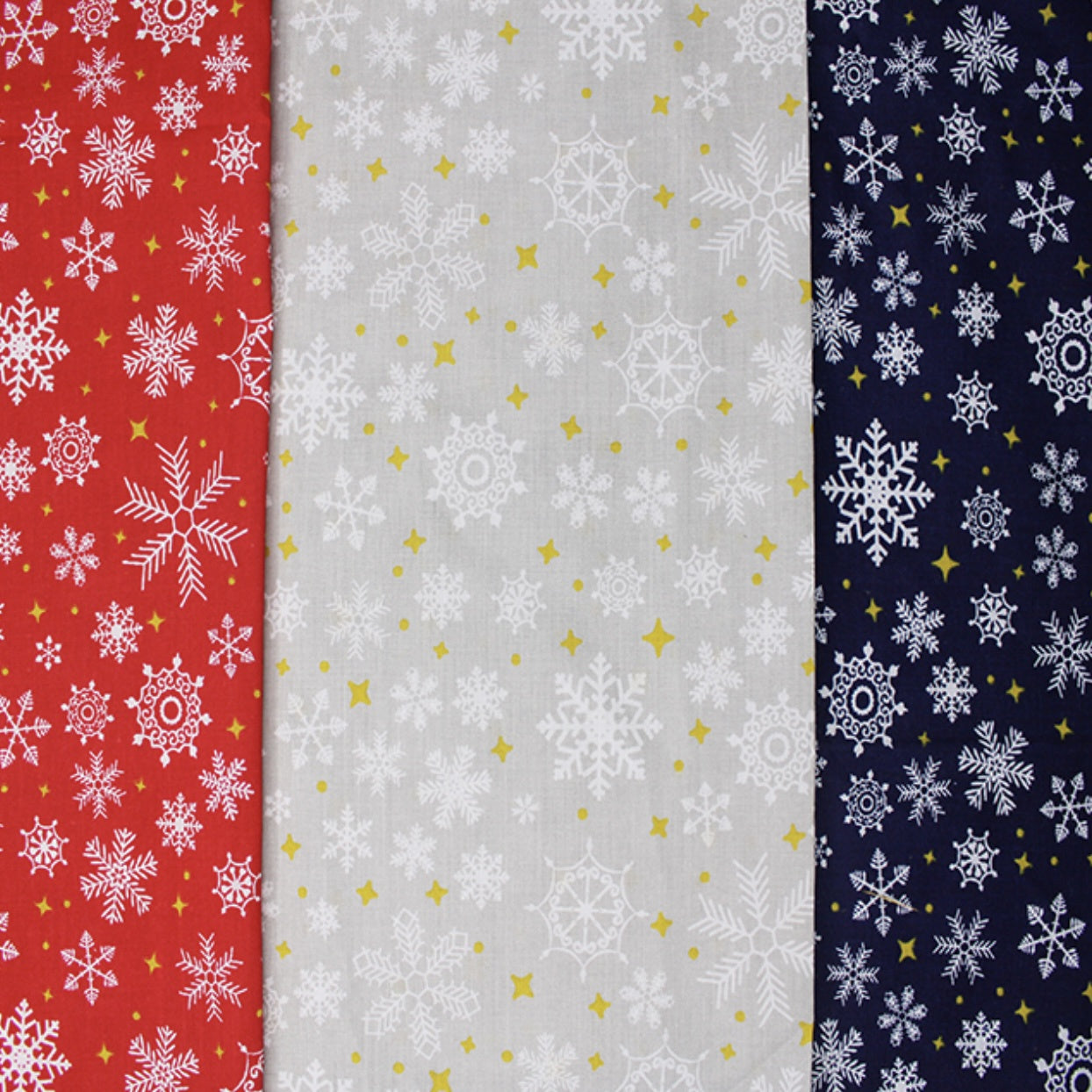 FALLING SNOW POLYCOTTON - Choice of 3 colours