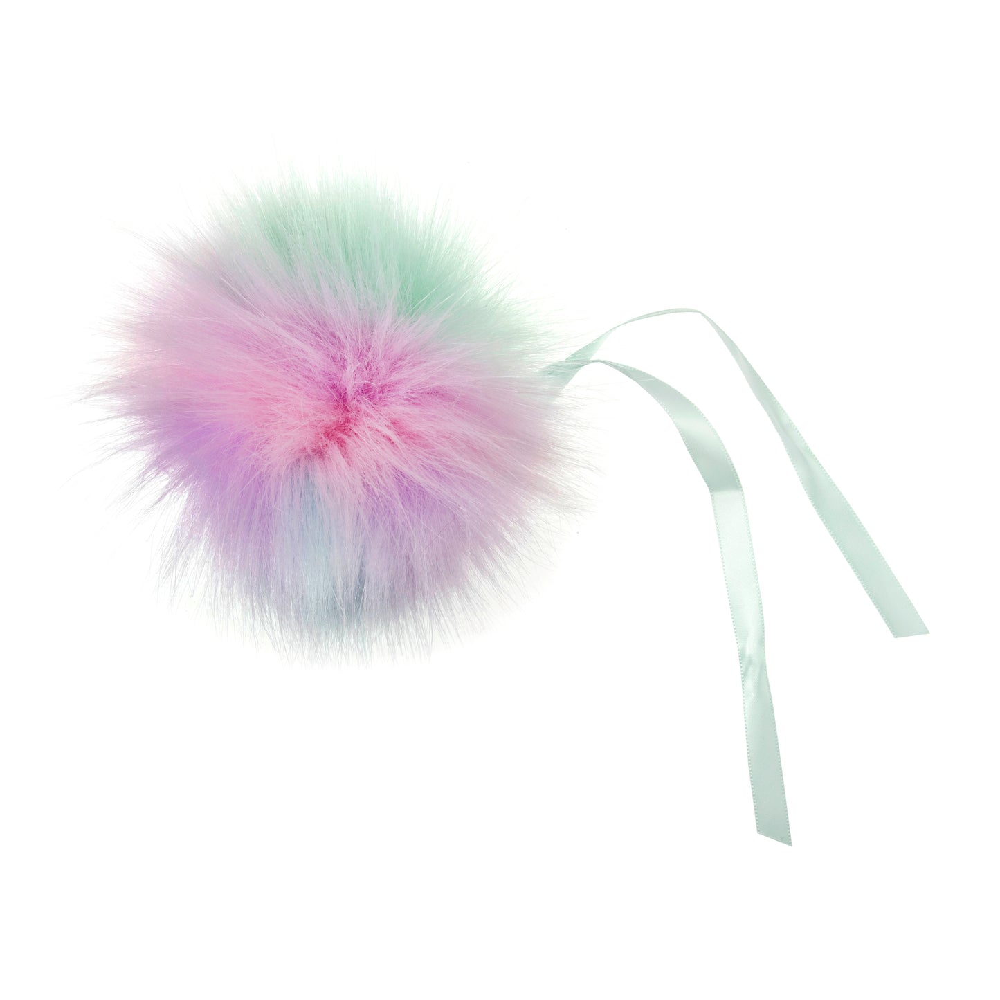 FAUX FUR POM POM - 1 Piece - 11cm - Multi