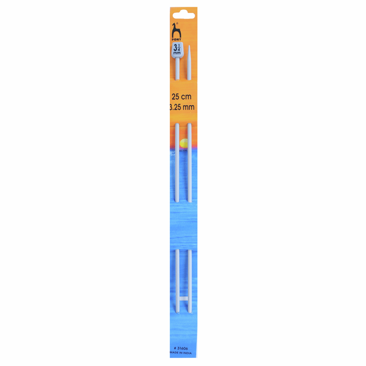 KNITTING NEEDLES - SINGLE-ENDED - CLASSIC 30cm Long