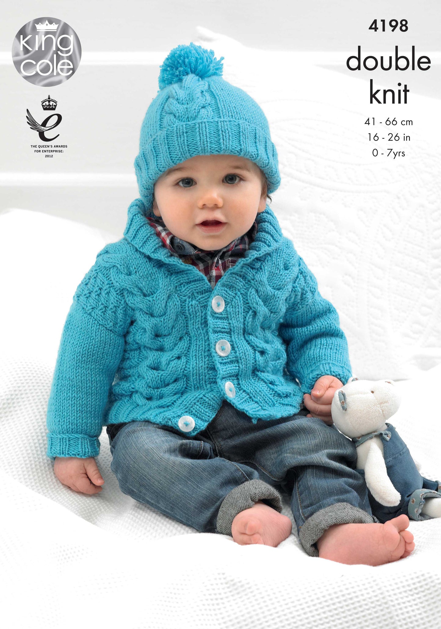 Knitting Pattern 4198 - Cardigans and Hat Knitted with Cherished DK