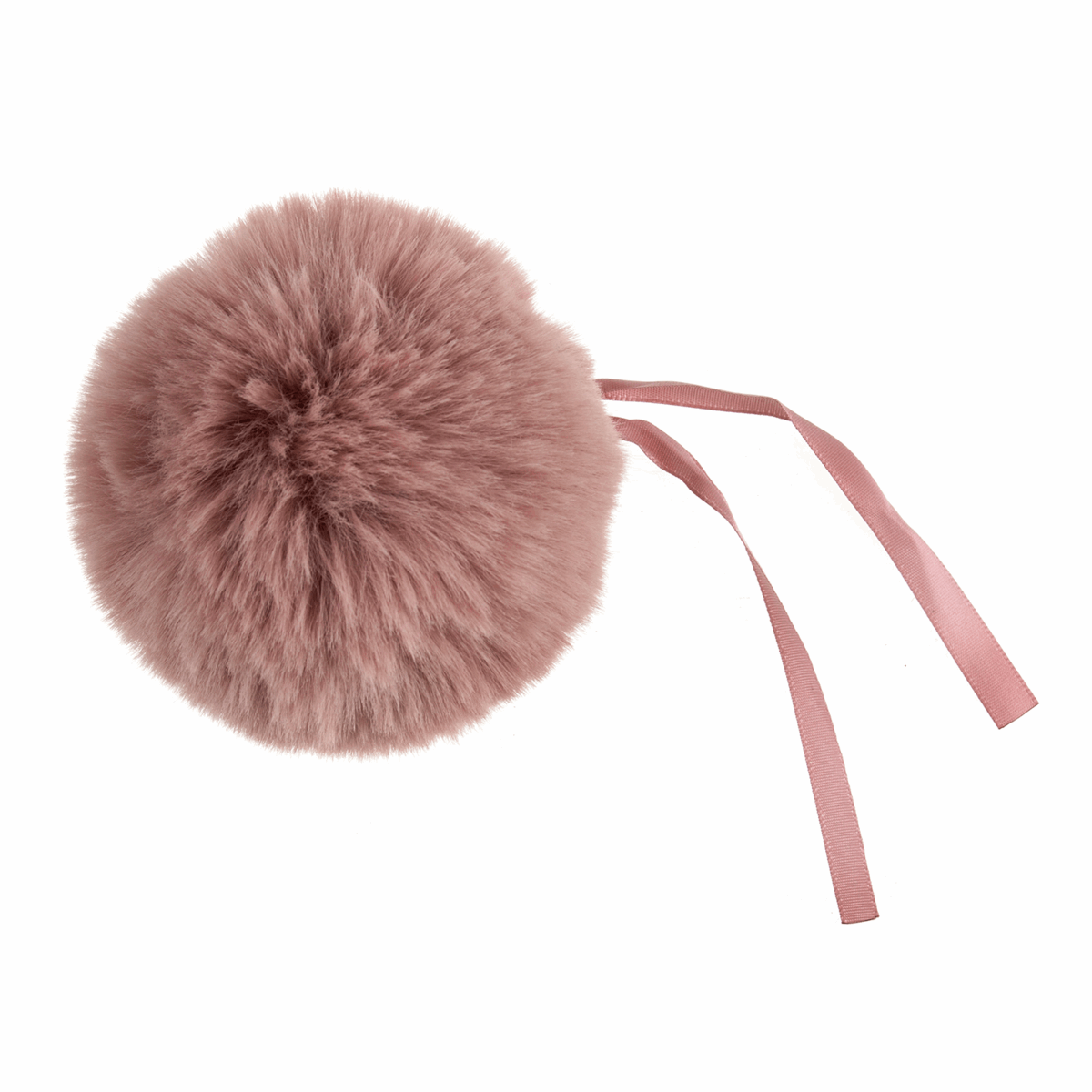 FAUX FUR POM POM - 1 Piece- 11cm PINK