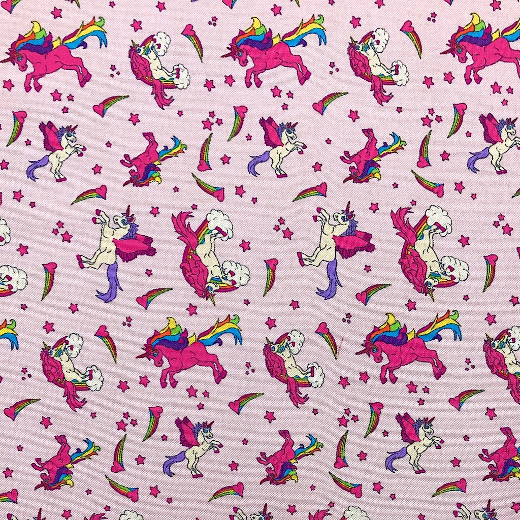 UNICORN COTTON CANVAS PINK