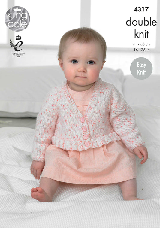 Knitting Pattern 4317 - Cardigans Knitted with Smarty DK
