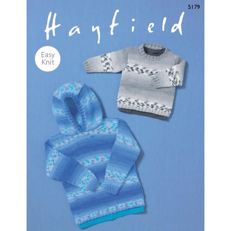 Knitting Pattern 5179 - Sweaters - Baby Blossom DK