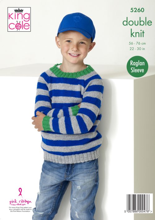 Knitting Pattern 5260 - Sweater & Hoodie Knitted in Big Value DK