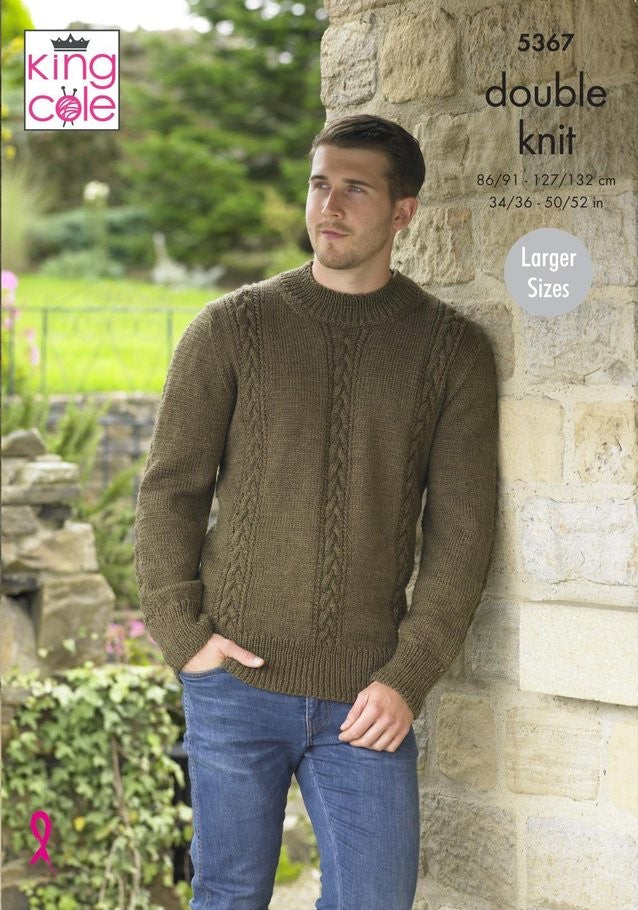 Knitting Pattern 5367 - Sweater & Slipover Knitted in DK