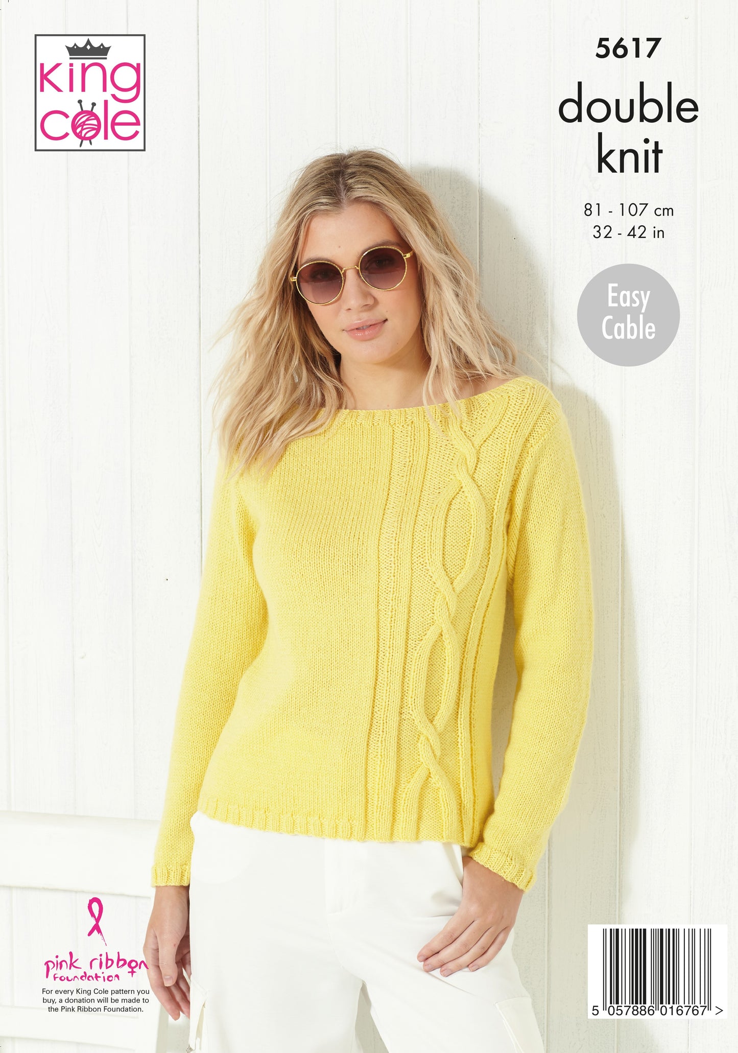 Knitting Pattern 5617 - Sweater & Top Knitted in Paradise Beaches DK