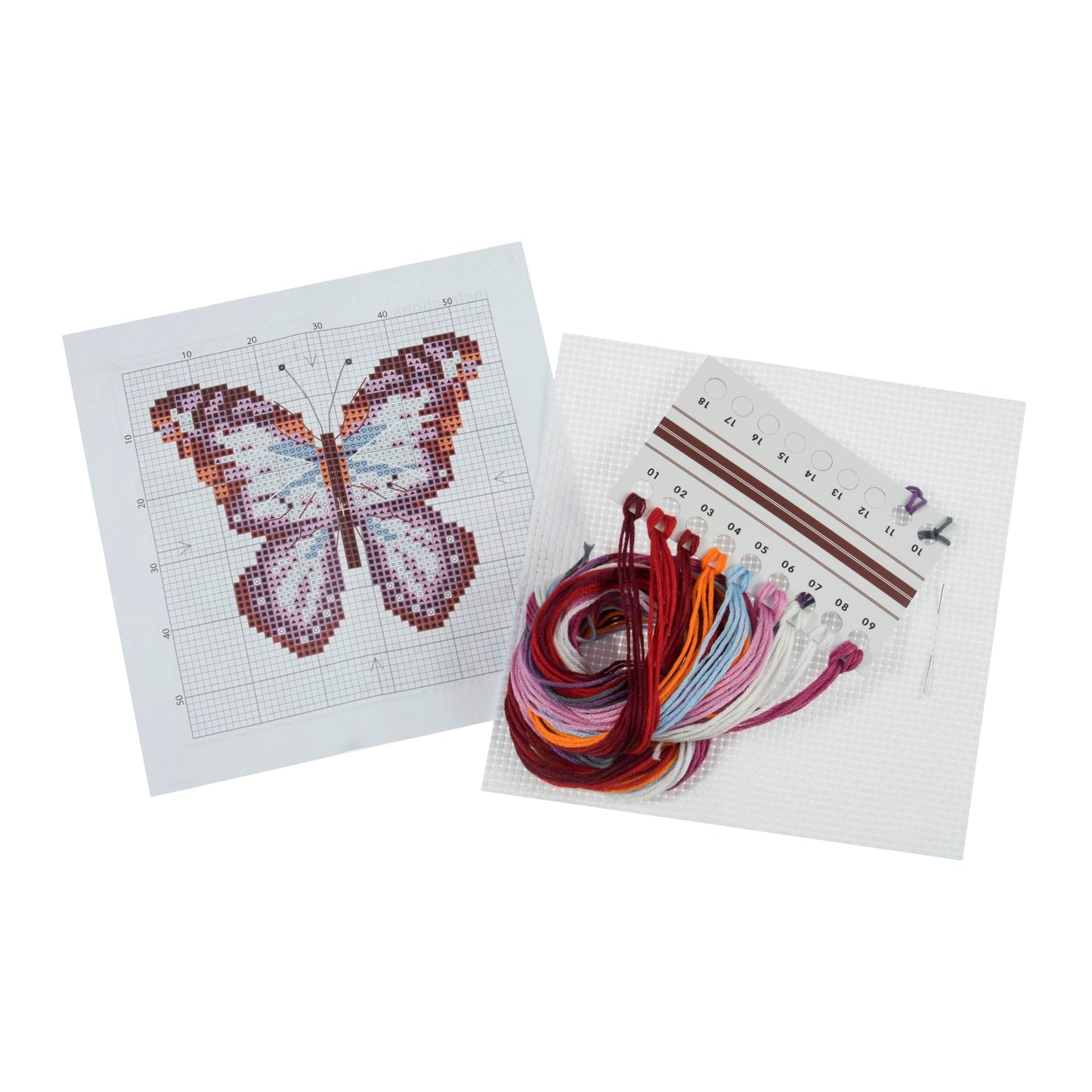 COUNTED CROSS STITCH KIT - BUTTERFLY