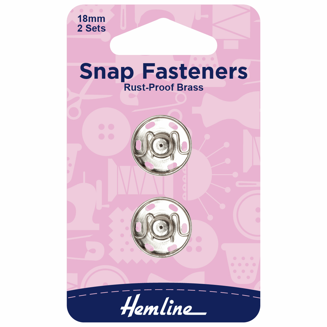 SNAP FASTENERS - 18mm set of 2