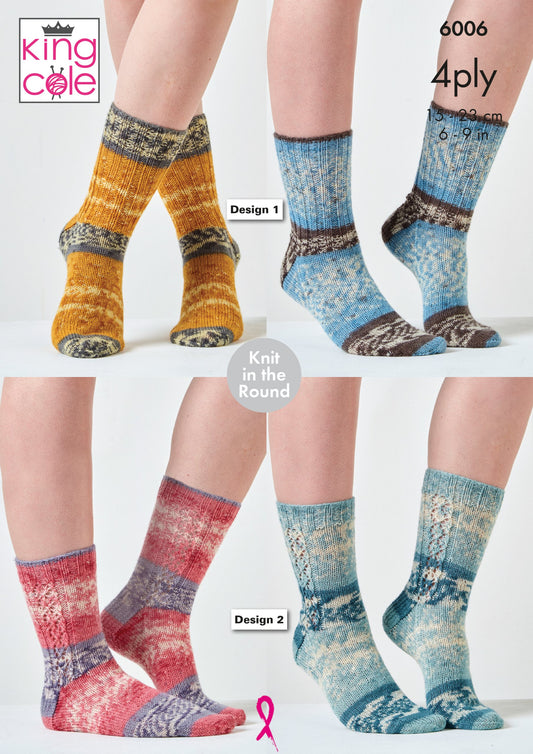 Knitting Pattern 6006 - Socks Knitted in Norse 4Ply