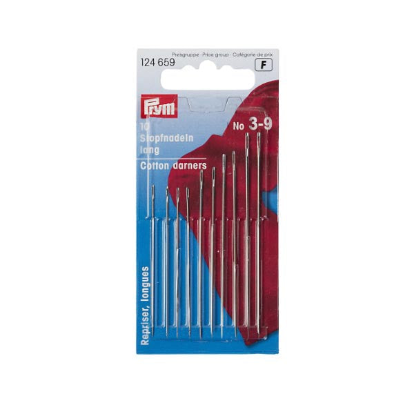 DARNING NEEDLES - LONG - ASSORTED 10PCS