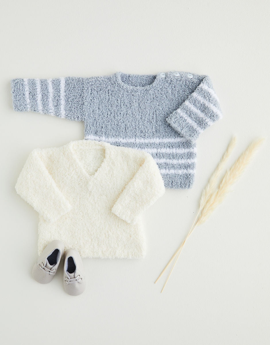 Knitting Pattern 5393 - SWEATERS IN SNUGGLY SNOWFLAKE CHUNKY