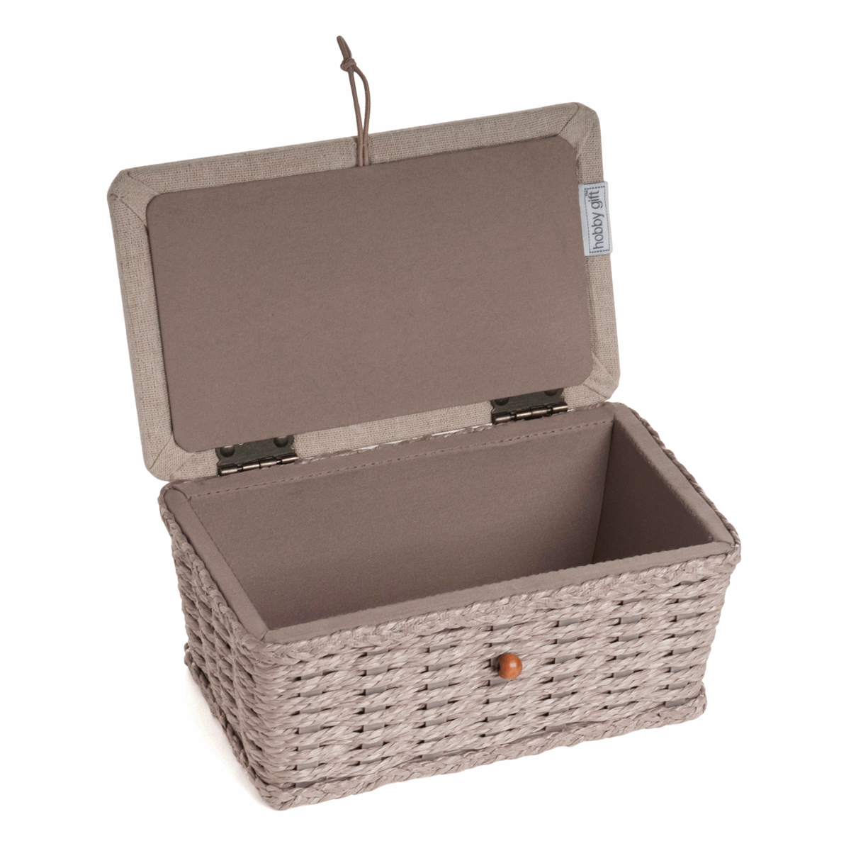 SEWING BOX - WOVEN BASKET- LINEN BEE