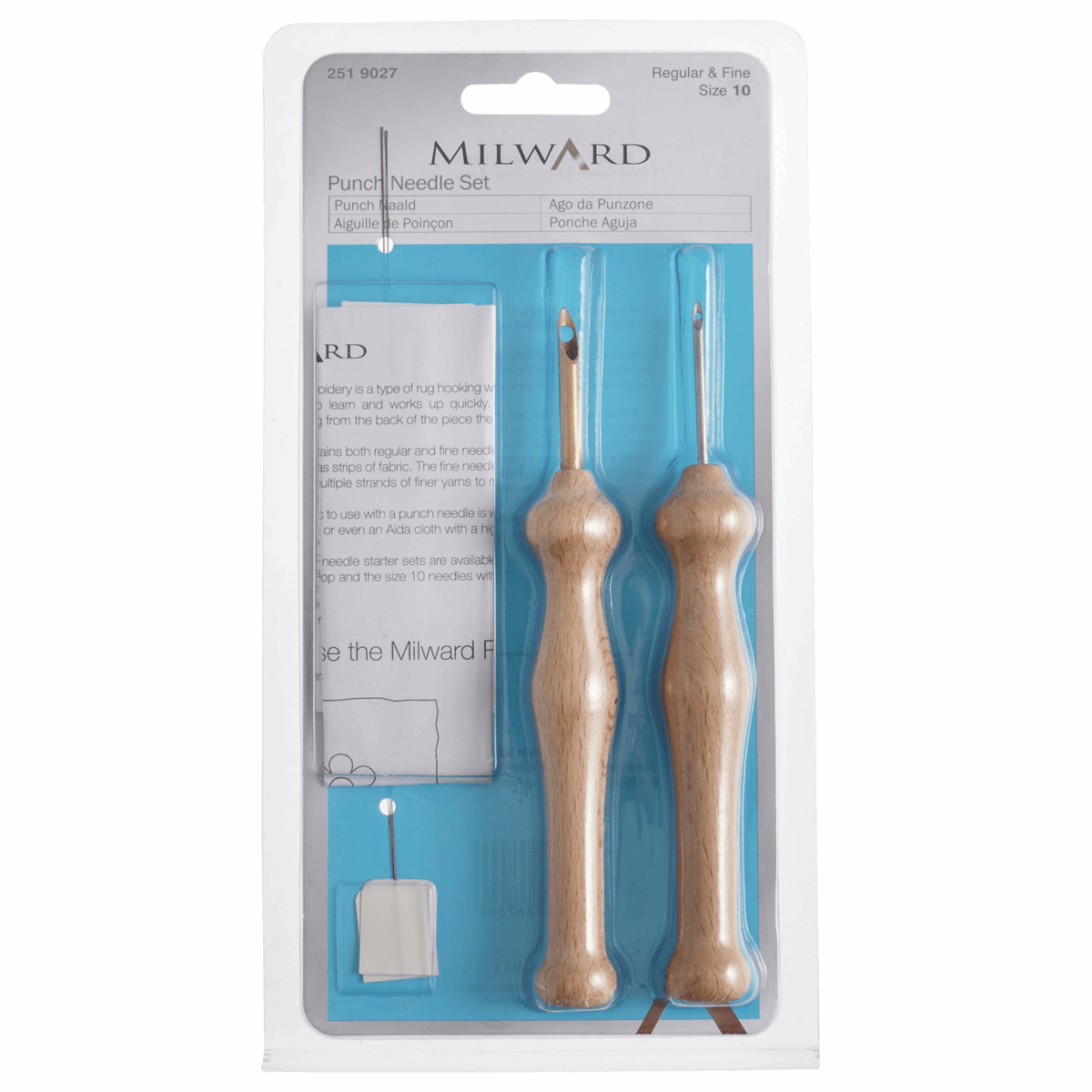 PUNCH NEEDLE SET - SIZE 10 - REGULAR & FINE