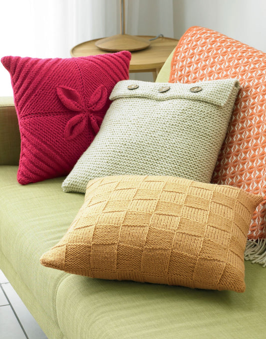 Knitting Pattern 7803 - CUSHION COVERS IN HAYFIELD BONUS ARAN