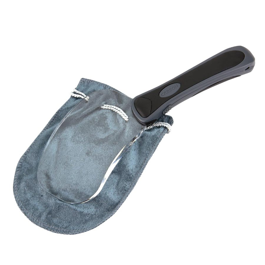 RIMLESS MAGNIFIER WITH LED ILLUMINATION