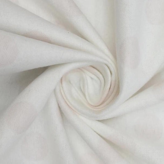 BRUSHED COTTON PINK SPOTS