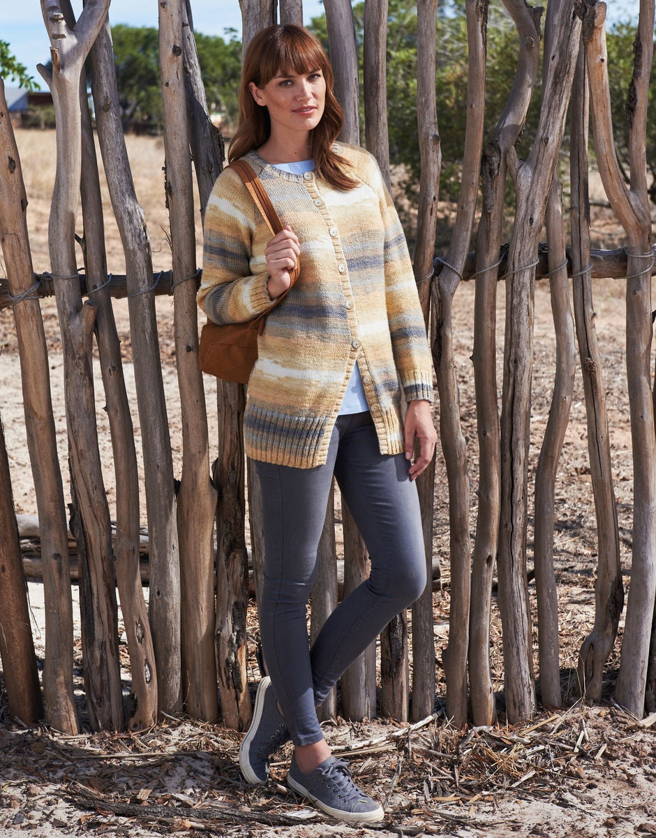 Knitting Pattern 8159 - WOMAN'S JACKET IN HAYFIELD SPIRIT DK