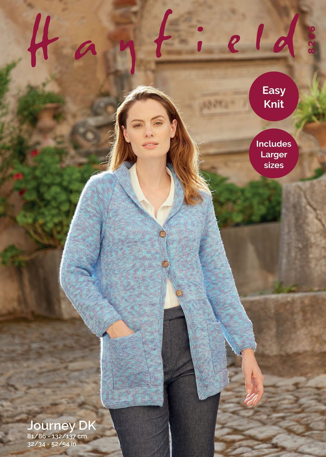Knitting Pattern 8266 - CARDIGAN IN JOURNEY DK