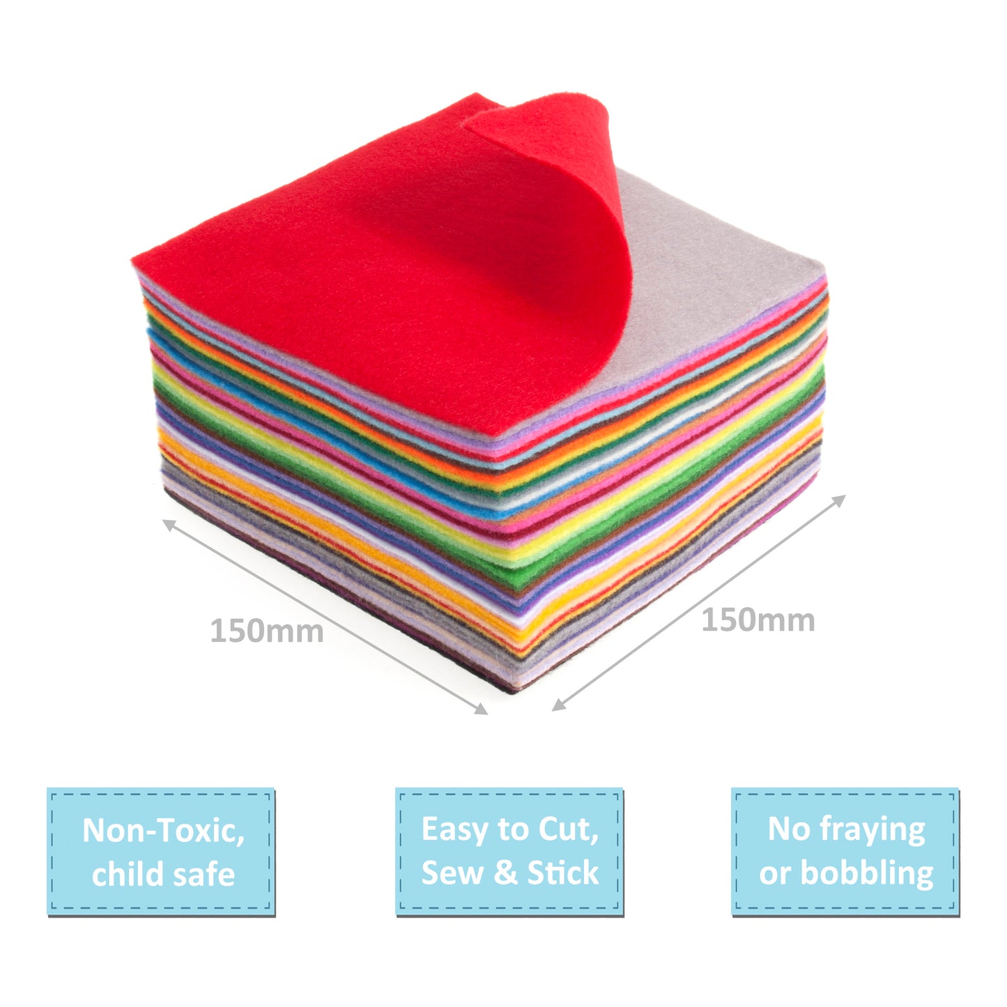 42 PIECE ASSORTED FELT PACK
