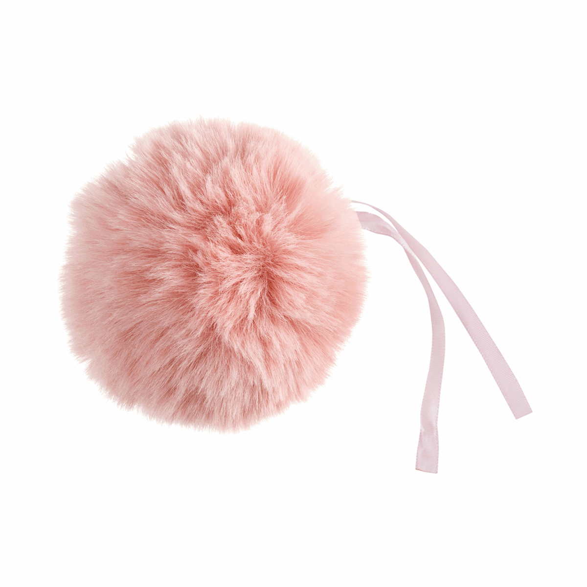 FAUX FUR POM POM - 1 Piece - 11cm LIGHT PINK