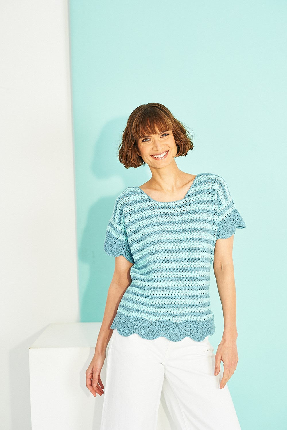 Crochet Pattern 9916 - Crochet T-Shirt & Cardigan