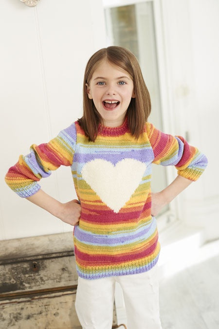 Knitting Pattern 9397 - Children's Sweater and Hoodie in Wondersoft Merry Go Round DK