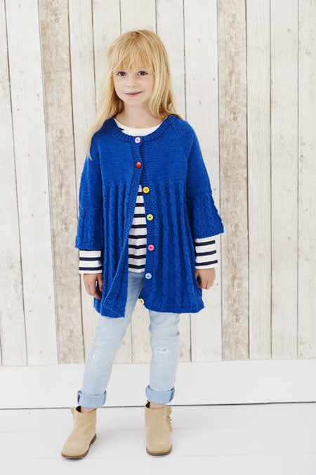 Knitting Pattern 9437 - Children's Coat and Jacket in Life DK