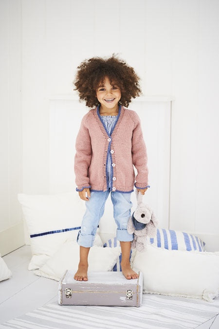 Knitting Pattern 9602 - Children's Cardigans in Bambino DK