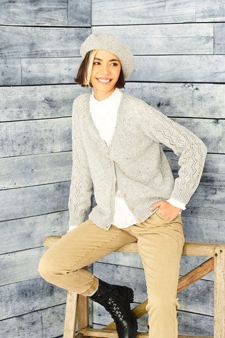 Knitting Pattern 9860 - Round & V Neck Cardigans in ReCreate DK