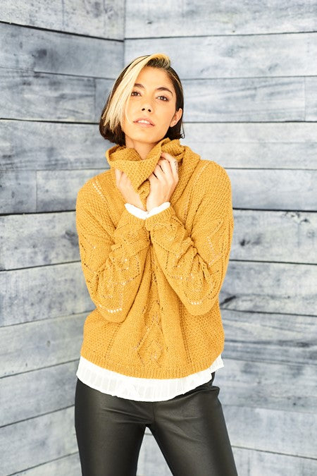 Knitting Pattern 9861 - Lace Sweaters in ReCreate DK