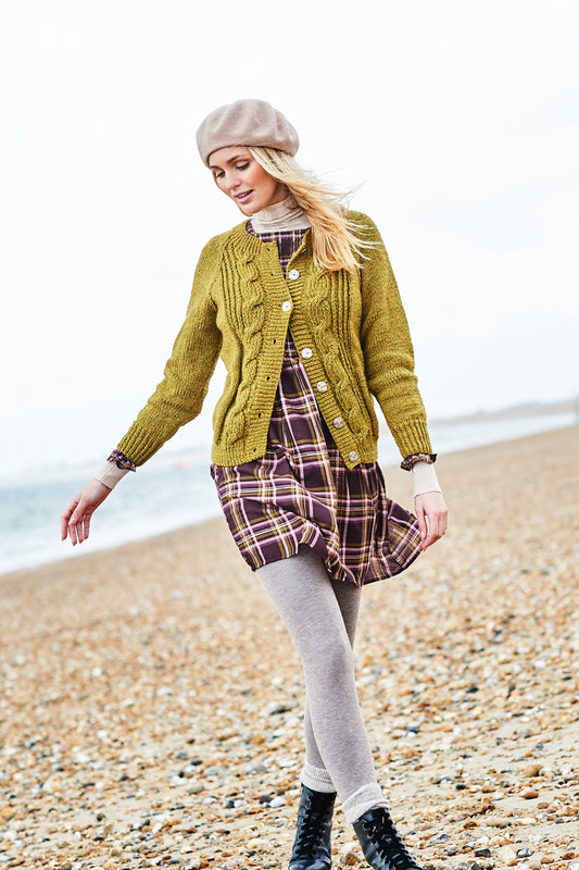 Knitting Pattern 9871 - Cardigans in Highland Heathers Aran