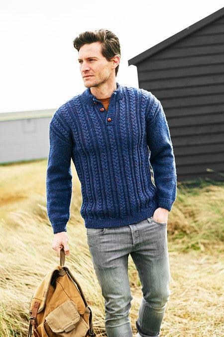 Knitting Pattern 9875 - Highland Heathers Aran Sweaters