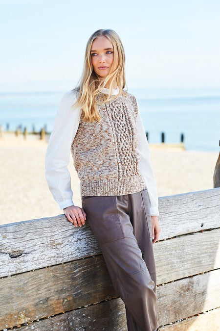 Knitting Pattern 9923 - Tank Tops in Colour Twist DK