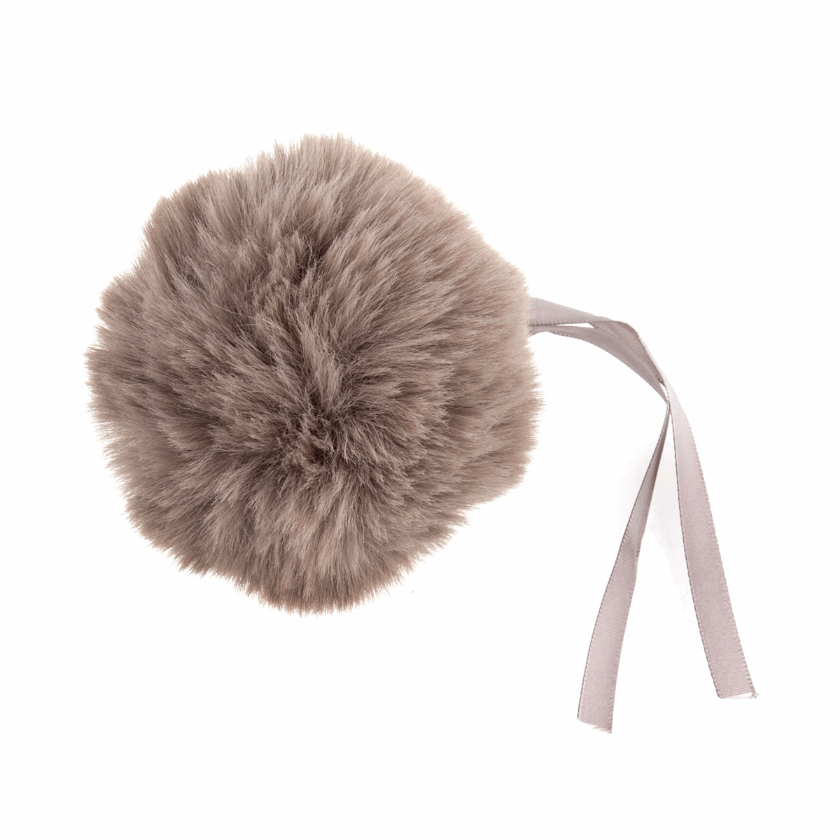 FAUX FUR POM POM - 1 PIECE- 11cm MINK