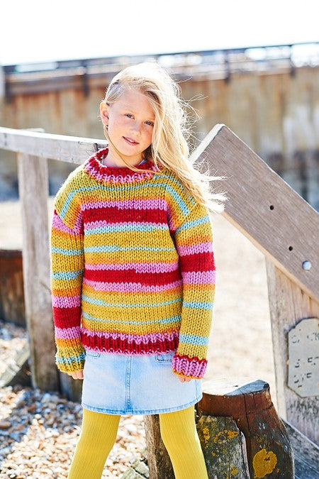 Knitting Pattern 9963 - Sweaters in Merry Go Round XL Chunky