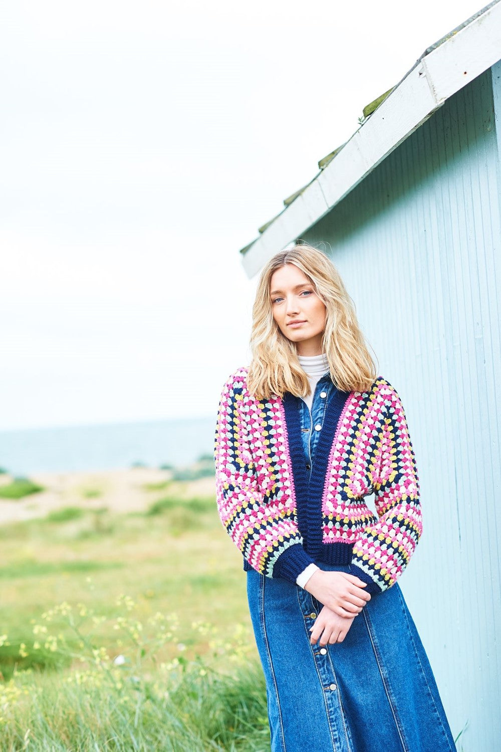 Crochet Pattern 9965 - Granny Hexagon Cardigans in Life DK & Highland Heathers DK